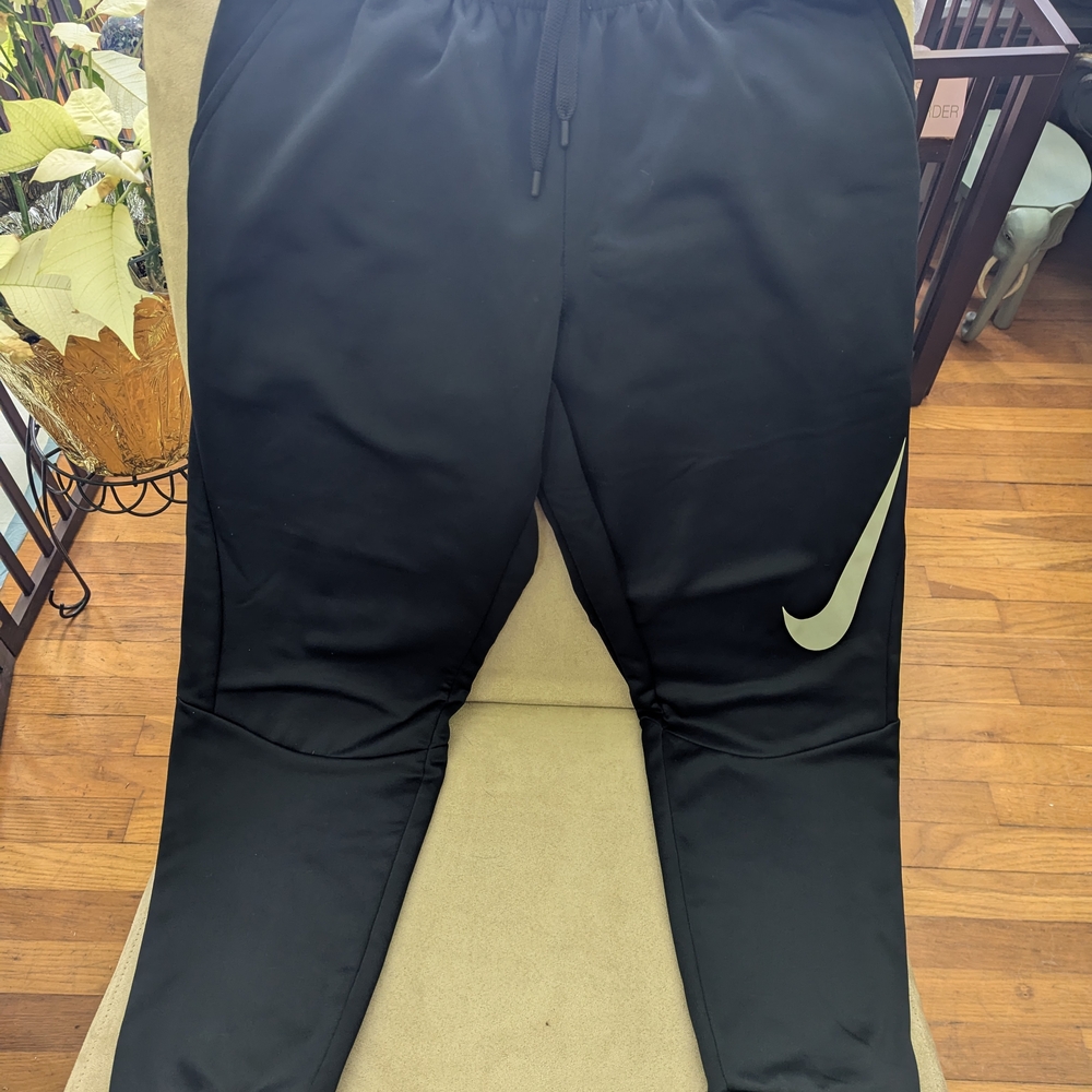 Nike Black Joggers with Swoosh Logo